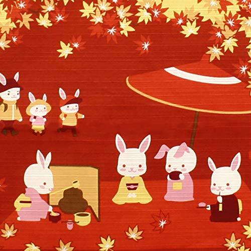  front rice field .. red 53×56cm four season . cloth furoshiki tapestry [ autumn . point ] pattern 120693