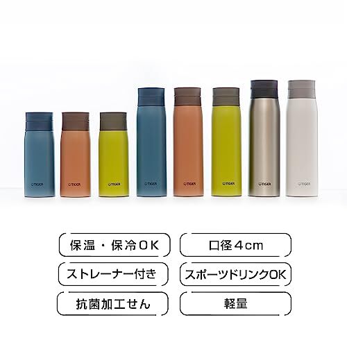 【WEB限定】タイガー 水筒 350ml 氷止め付き スクリュー マグボトル ステンレスボトル 真空断熱ボトル 保温保冷 在宅 タンブラー利用可_画像2