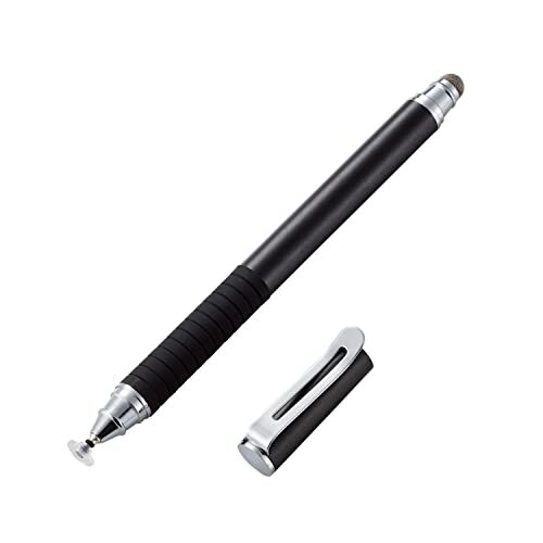 エレコム タッチペン スタイラスペン 2WAYモデル 導電繊維 & ディスク (交換ペン先付) [ iPhone iPad android で使_画像1