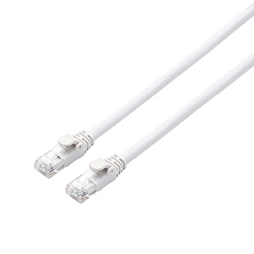 エレコム LANケーブル CAT6A 1m 爪折れ防止コネクタ cat6a対応 スタンダード ホワイト LD-GPA/WH1_画像1