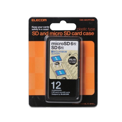 エレコム メモリカードケース SD ケース プラスチック SD6枚 + microSD6枚収納 ブラック CMC-SDCPP12BK_画像2