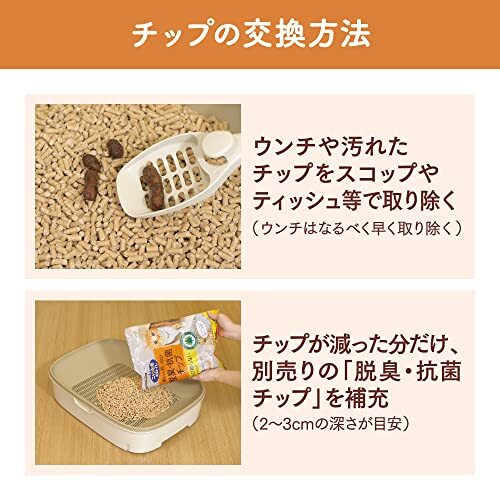 nyan.. clean toilet . smell * anti-bacterial chip high capacity largish 4.4L [ cat sand ] system for rest room 