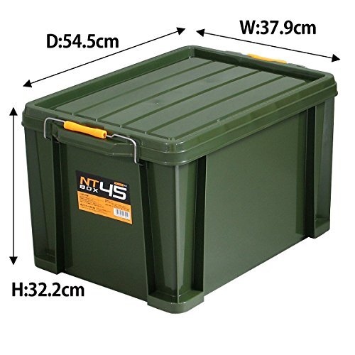 JEJa stage storage box made in Japan buckle container loading piling [NT box #45] width 38× depth 54.5× height 32cm