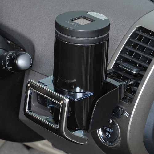セイワ(SEIWA) 車内用品 灰皿 ソーラー缶アッシュ3ロング ドリンクホルダー型 ブラック LED付き W650_画像3