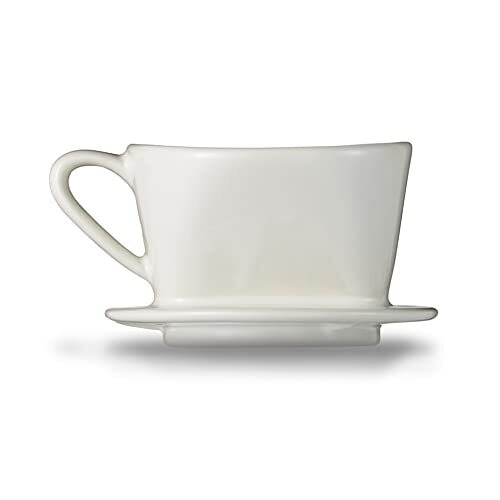 メリタ Melitta コーヒー ドリッパー 陶器製 日本製 計量スプーン付き 1~2杯用 ホワイト 陶器フィルターシリーズ SF-T1×1_画像3