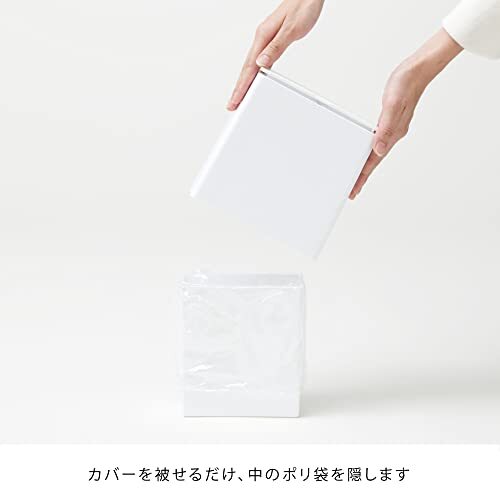 ideaco(イデアコ) ゴミ箱 フタ付き ブラック 1.4L TUBELOR mini flap(チューブラー ミニフラップ)の画像5