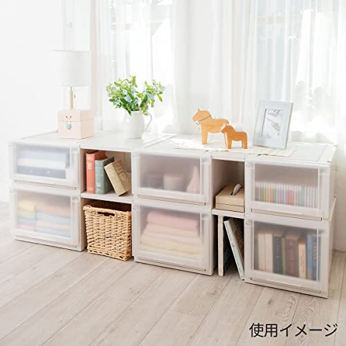 天馬 衣装ケース フィッツユニットケース 押入れ用 カプチーノ 幅39×奥行74×高さ23cm L3923_画像10