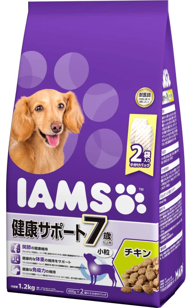  I ms(IAMS) корм для собак 7 лет и больше для здоровье поддержка маленький шарик chi gold sinia собака для 1.2 килограмм (x 1)