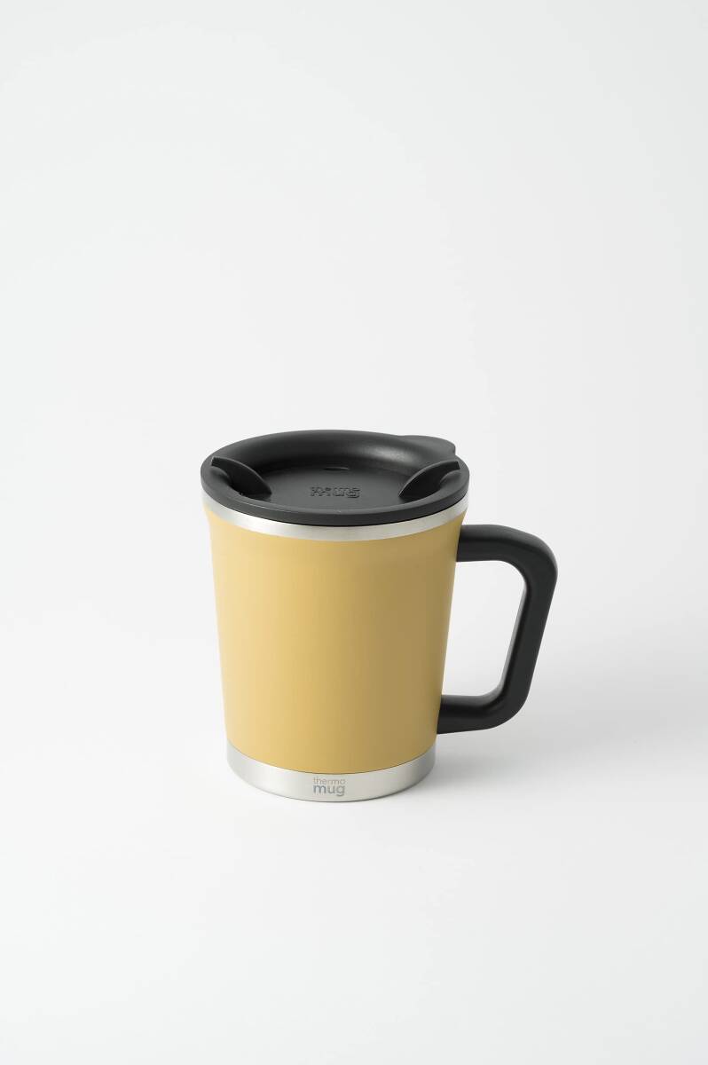 thermo mug(サーモマグ) フタ付きステンレスマグカップ/ダブルマグ 300ml タン 真空二重構造 DM18-30_画像4