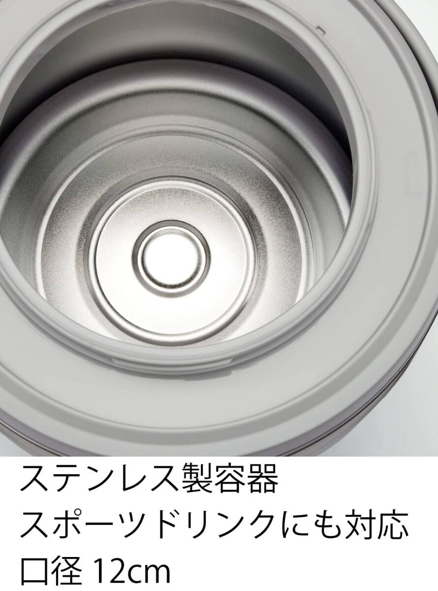 ピーコック 日本製 キーパー ジャグ 6.1L グレー 保温 保冷 抗菌 ステンレス INS-60K H_画像7