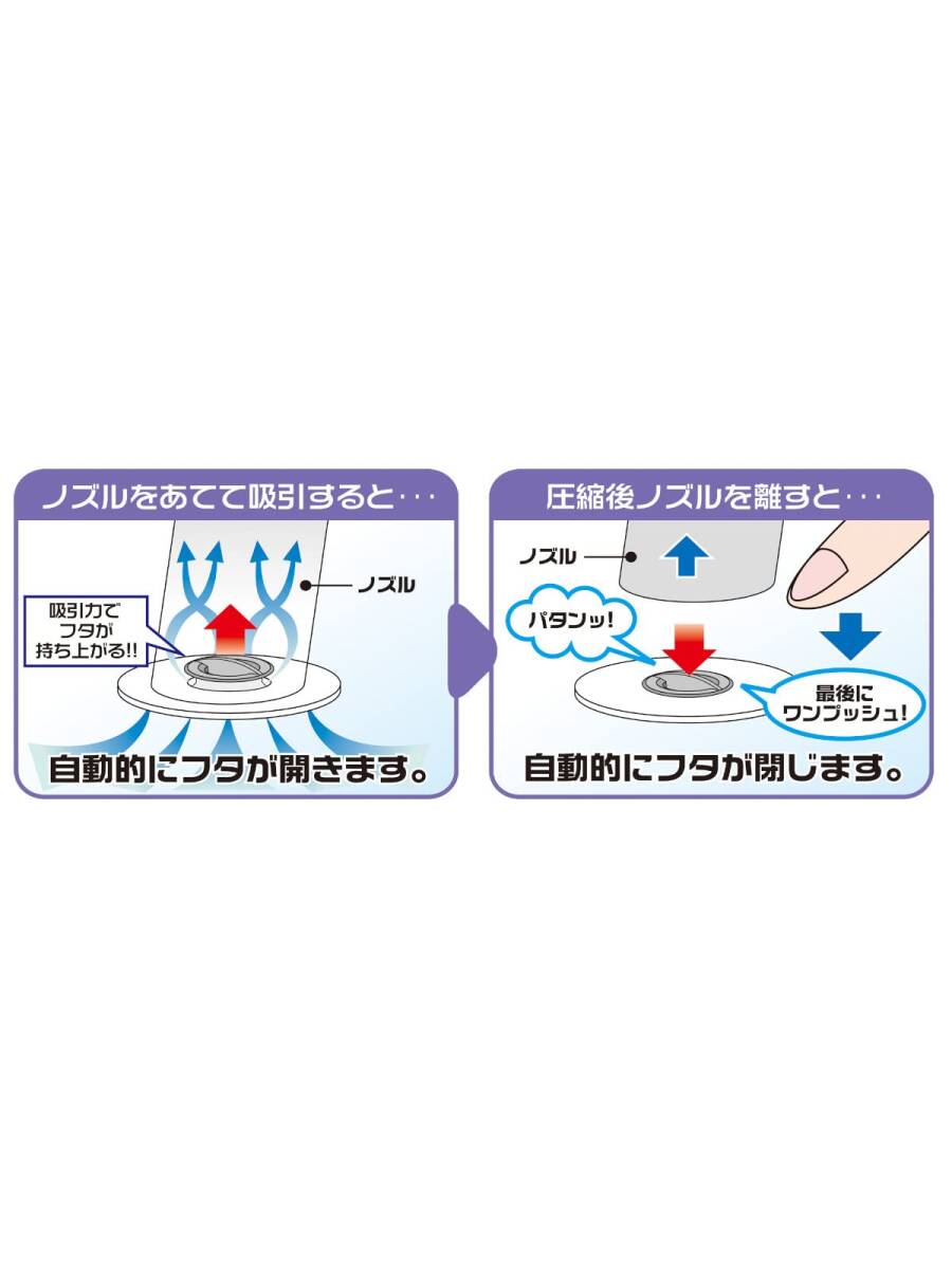 オリエント Q-PON!フラットバルブ ふとん圧縮袋マチ付 1P 140×95cm_画像4