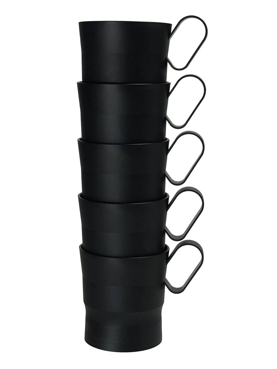 ストリックスデザイン カップホルダー 日本製 5個 ブラック 黒 200~270ml 7~9オンスの紙コップ・プラカップに対応 オフィス ホット_画像1