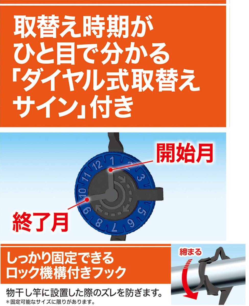 フマキラー 虫よけバリア ブラック 3Xパワー ベランダ用 無香料 (365日用) 虫除け プレート_画像4