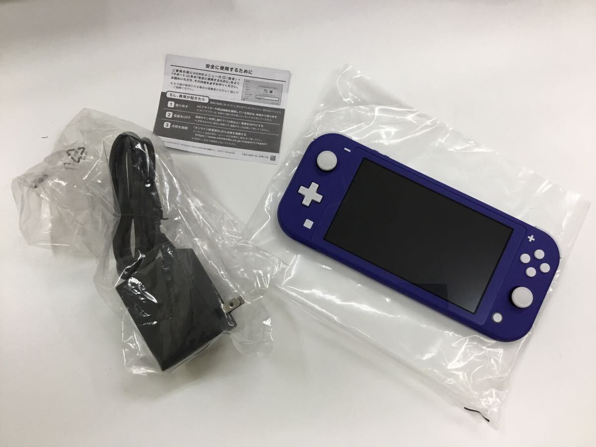 【T】【12020】任天堂 SWITCH Lite ブルー Nintendo Switch スイッチ  箱あり 詳細不明の画像3