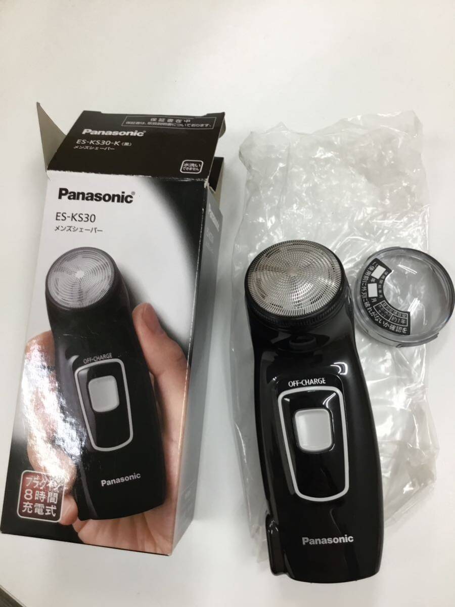 【12580】Panasonic パナソニック 黒 ES-KS30-K プラグイン充電式 メンズシェーバー　シェーバー　ひげそり　髭剃り_画像3