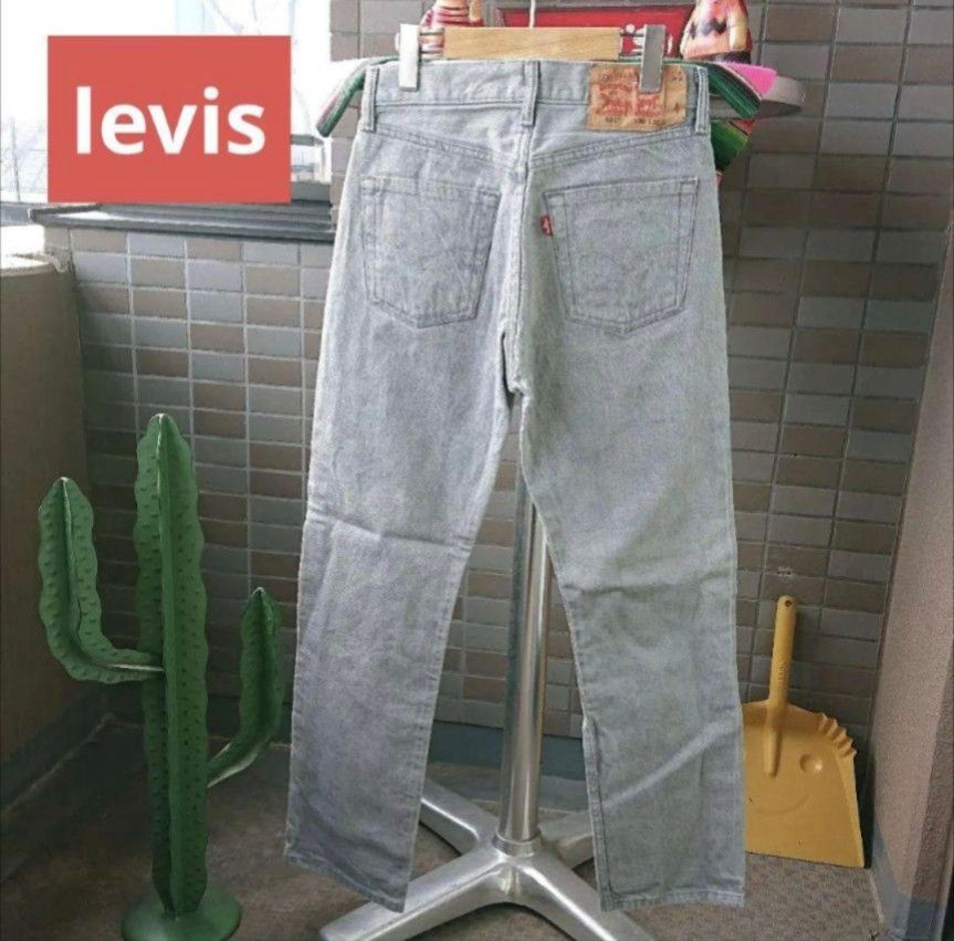 a162 levis リーバイス 501 W30 ストレートジーンズ グレー デニムパンツ