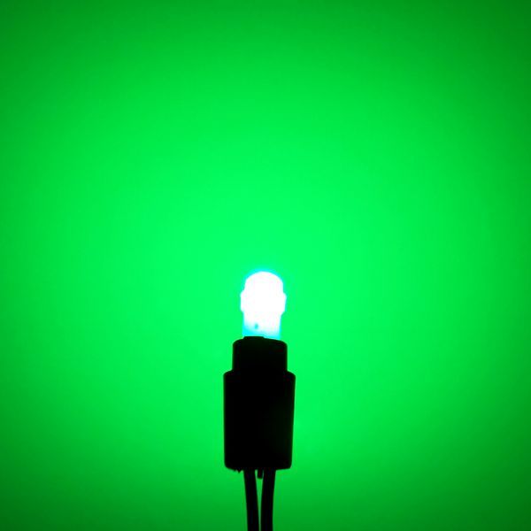 T5 樹脂モールド LED 緑(グリーン) 10個セット メーターランプ エアコンランプ コンソールランプ フットランプ インジケーターランプの画像4