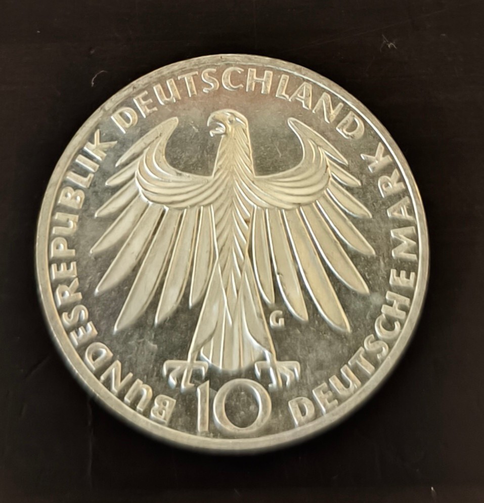 ミュヘンオリンピック記念銀貨 10マルク銀貨 ドイツ 銀貨 の画像1