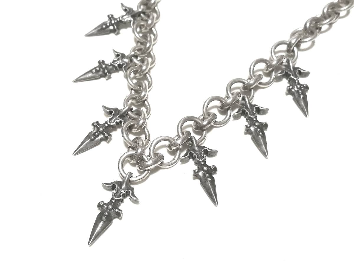 ☆本物 正規品 ロイヤルオーダー ロックンロイヤル Rings & 7daggers choker リング&セブンダガー チョーカー　シルバー925☆_画像は実物を撮影しています。