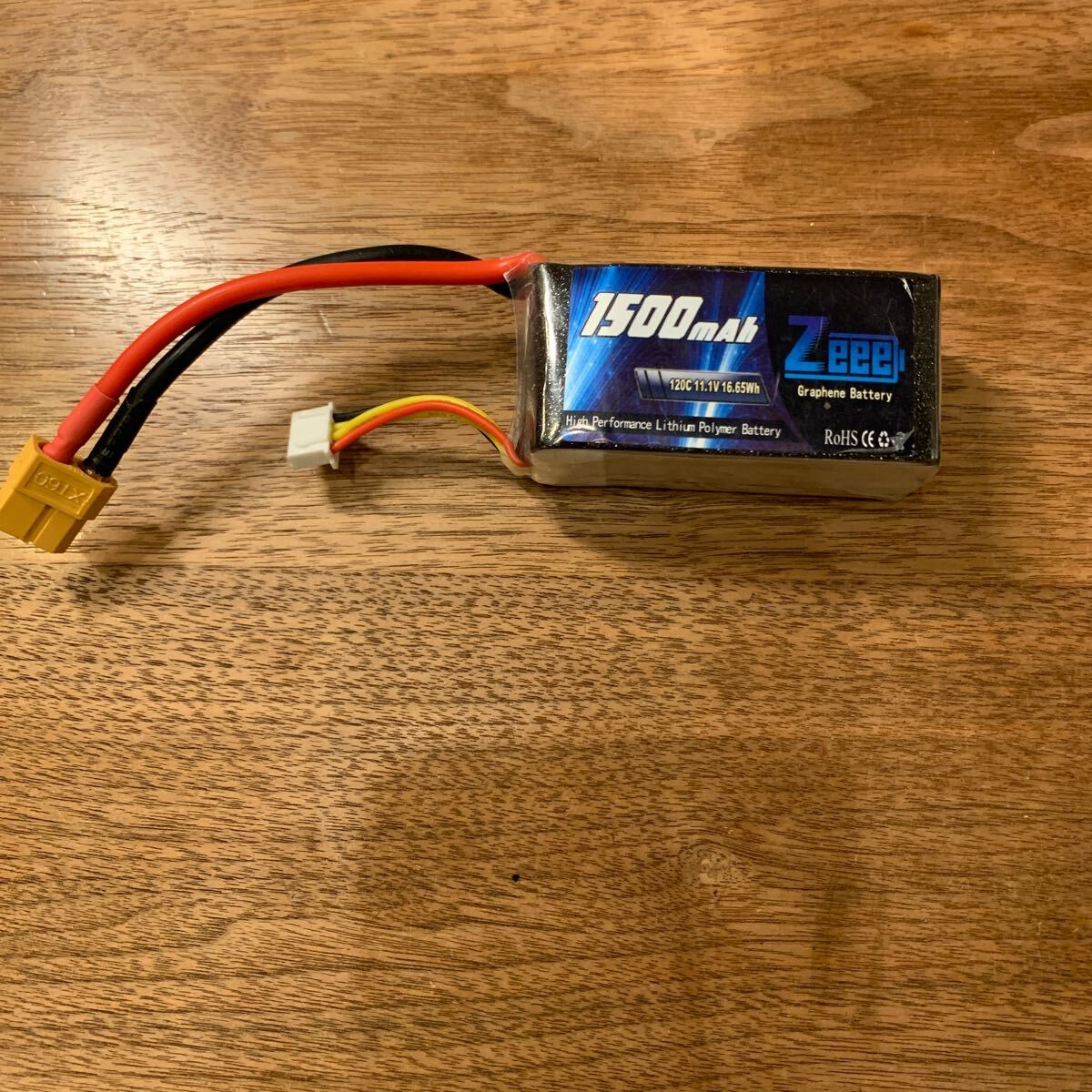 ゼエエ Zeee 11.1V 120C 1500mAh 3S lipo battery リポバッテリー XT60プラグ付き ラジコンFPV RCヘリ RCカー_画像1