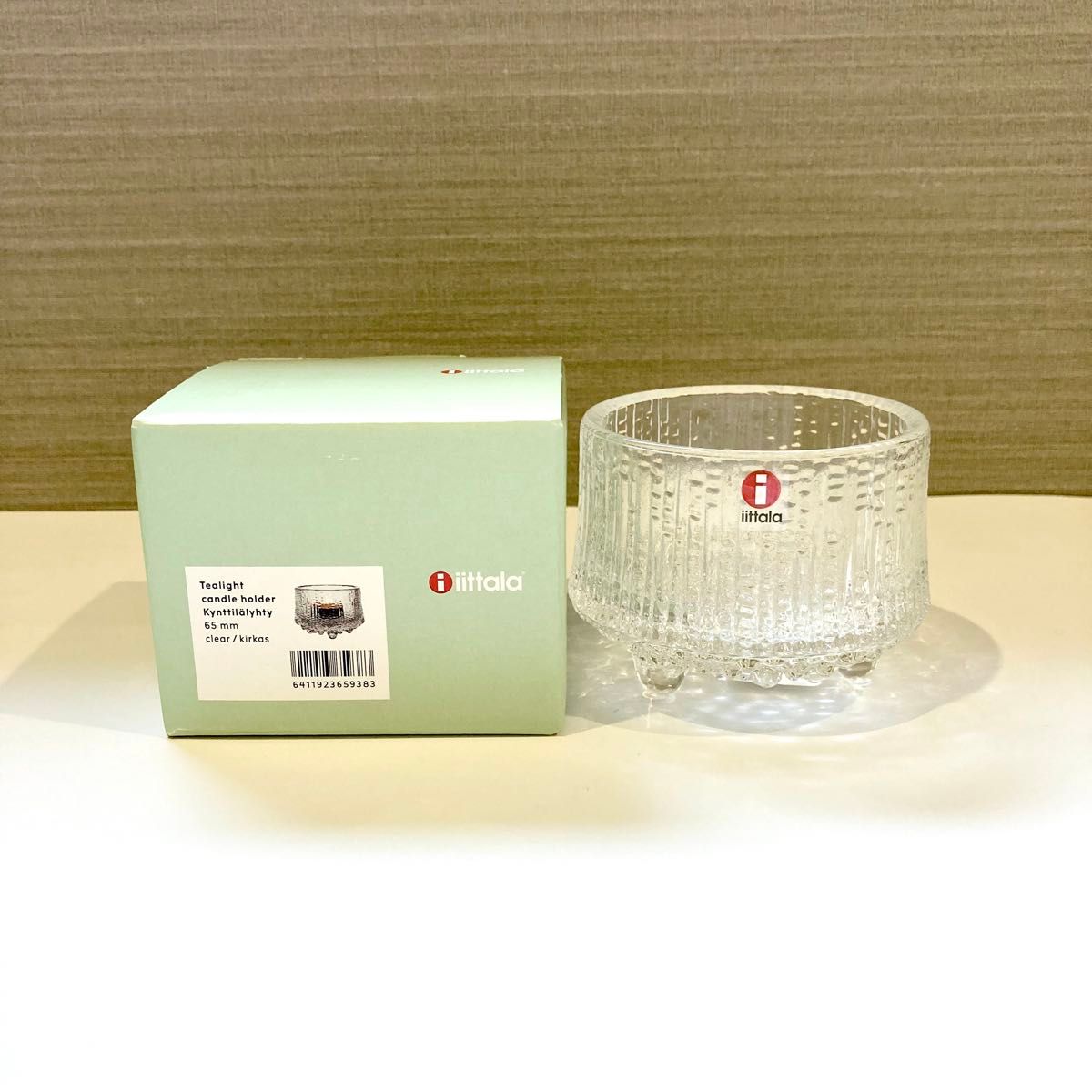 【新品未使用】iittala イッタラ ウルティマツーレ キャンドルホルダー 65mm クリア/食洗機可 小鉢 薬味入れ そうめん