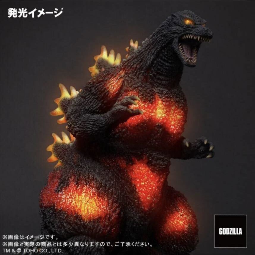 新品未開封 黒龍工房 リアルマスターコレクション FAVORITE SCULPTORS LINE ゴジラ（1995） ゴジラ バーニングゴジラ 発光 GODZILLAの画像1