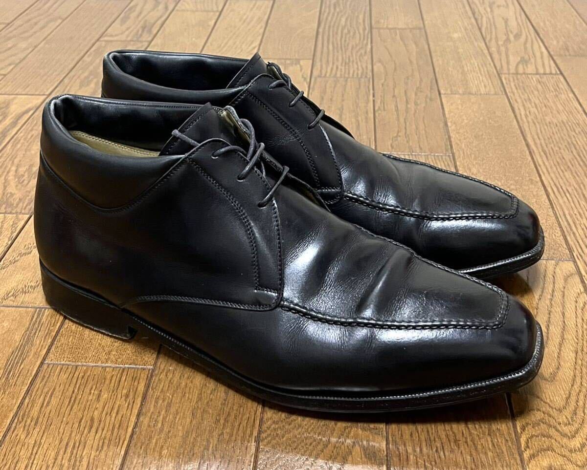 BERLUTI チャッカブーツ ベルルッティ アンクルboots レザーシューズ 革靴 ドレス ビジネス レースアップ 黒 ブラック 8 26.5cmの画像3