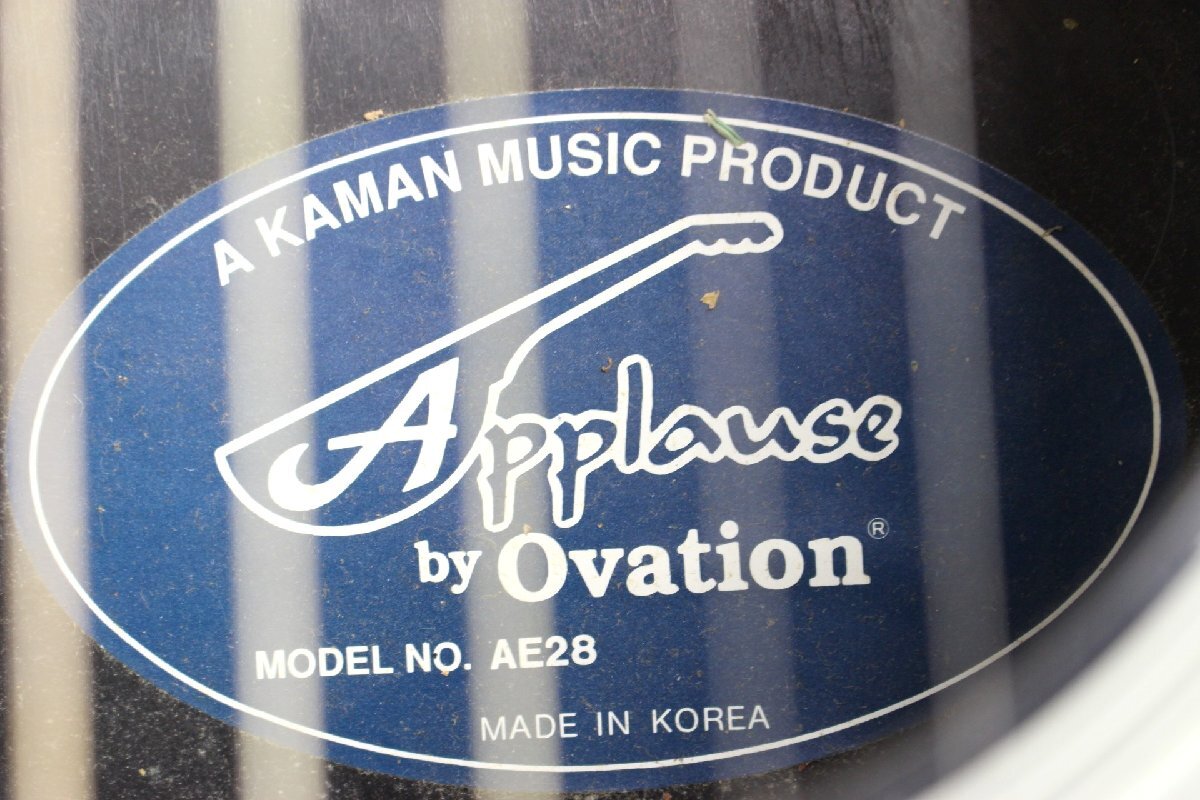 Applause by Ovation アプローズ バイ オベーション AE28 アコースティックギター ジャンク 【20D10】の画像10