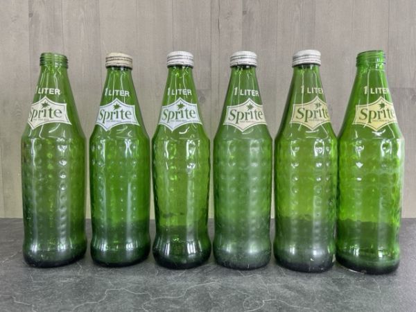 【空瓶】 83年有 コカコーラ スプライト ファンタ 大量セット グリーンボトル有 ボトル 瓶 ビン CocaCola 1リットル 1000ml/57128の画像2