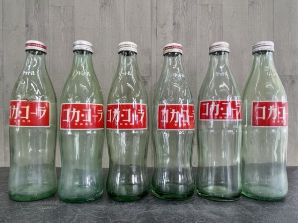 【空瓶】 83年有 コカコーラ スプライト ファンタ 大量セット グリーンボトル有 ボトル 瓶 ビン CocaCola 1リットル 1000ml/57128の画像6