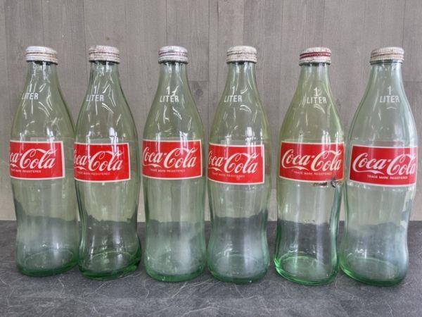 【空瓶】 83年有 コカコーラ スプライト ファンタ 大量セット グリーンボトル有 ボトル 瓶 ビン CocaCola 1リットル 1000ml/57128の画像5