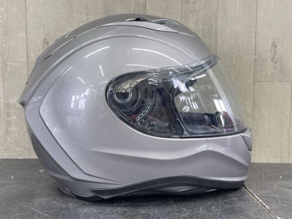 OGK KABUTO KAMUI3 フルフェイス ヘルメット 【中古】 カブト カムイ3 Lサイズ 59-60cm グレー バイク用品/57326の画像5