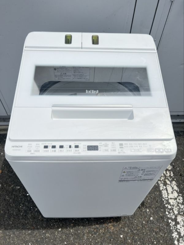 ジャンク品 日立 全自動電気洗濯機 BEAT WASH BW-X120H 2023年製 12.0kg ホワイト 047001 ビートウォッシュ 手渡し歓迎/20632_画像3