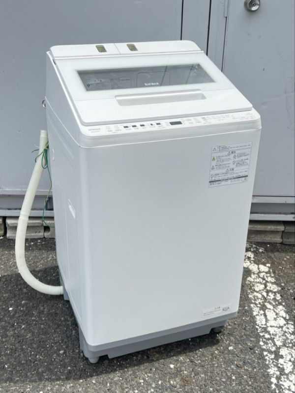 ジャンク品 日立 全自動電気洗濯機 BEAT WASH BW-X120H 2023年製 12.0kg ホワイト 047001 ビートウォッシュ 手渡し歓迎/20632_画像1