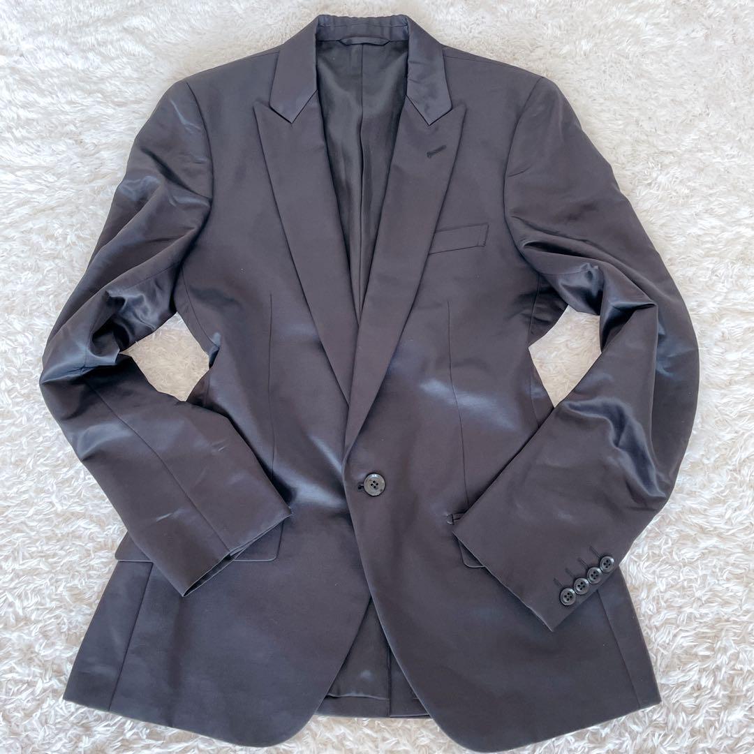 1 jpy ~[ overwhelming lustre feeling ][ man. contest clothes ] formal party regular equipment men's tuxedo suit setup black black M corresponding 