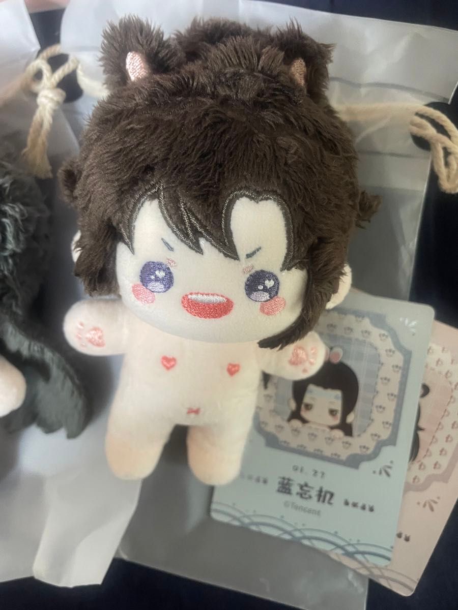 魔道祖師 KAZE ぬいぐるみ 10㎝ 骨なし 藍忘機 魏無羨 セット 魔道祖師 KAZE ぬいぐるみ 10㎝ 骨なし 藍忘機 魏無羨 セット