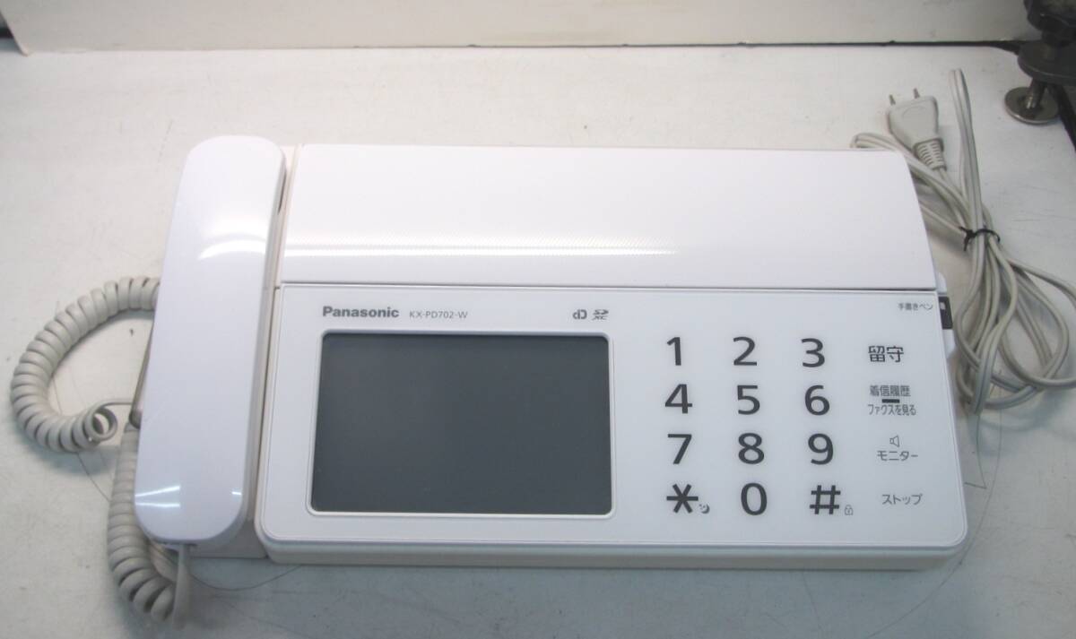 Panasonic おたっくす 電話機 KX-PD702-W 中古動作品_画像2