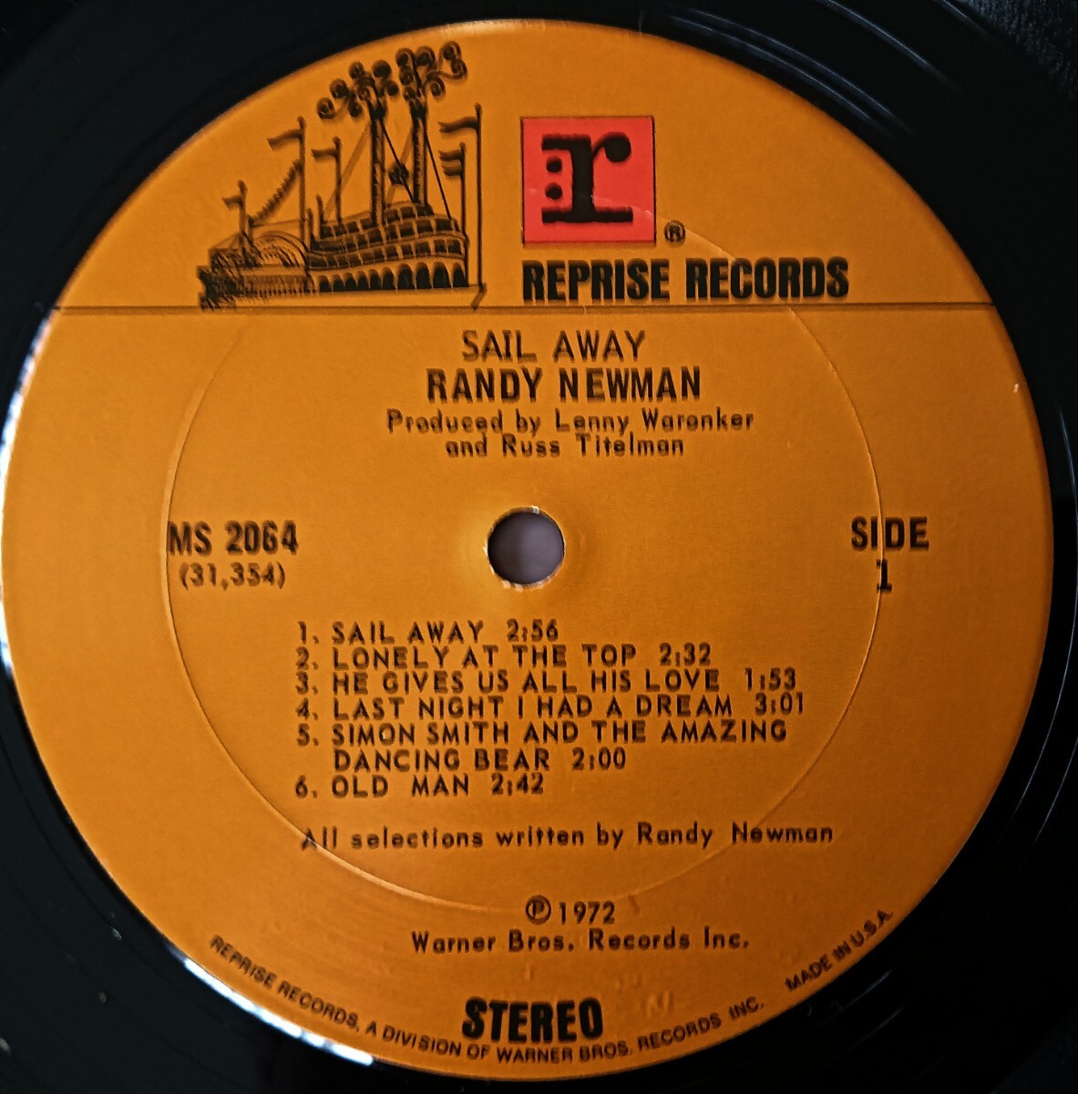 Randy Newman/Sail Away/ 米Warner Org./インナー付属の画像4