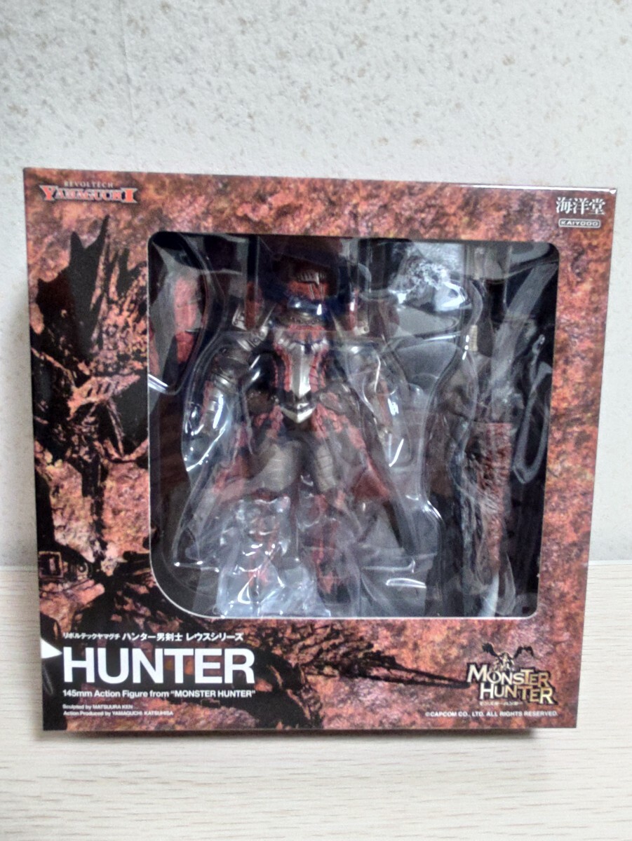 【新品未開封】海洋堂 ハンター 男剣士 レウスシリーズ HUNTER モンハン モンスターハンター フィギュア リボルテックヤマグチ の画像1