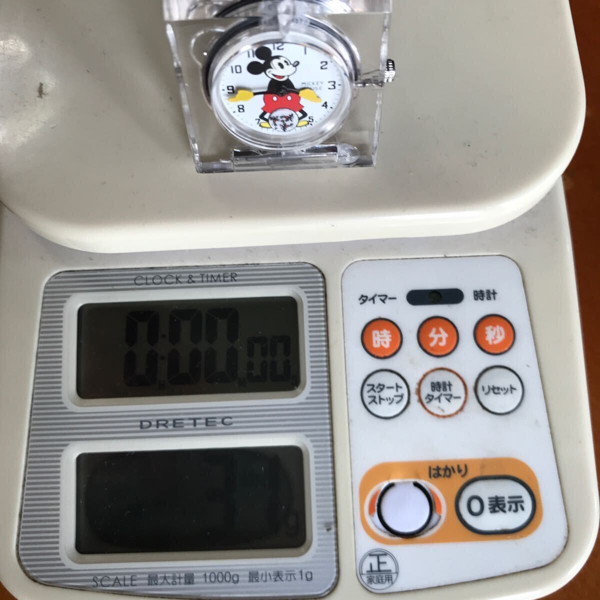 ミッキーマウス 腕時計 ディズニー　未使用保管品　スモールセコンド　スモセコ　電池交換済み　動作品うつ