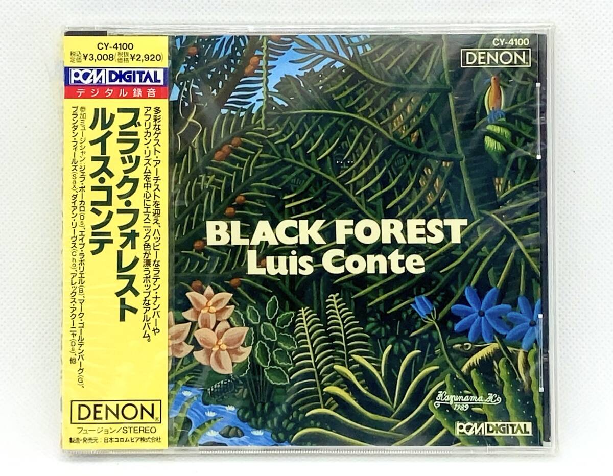 【 未開封 CD 1989年盤 】 LUIS CONTE ルイス・コンテ ／ BLACK FOREST ブラック・フォレスト ◎ CY-4100 ジェフ・ポーカロ Jeff Porcaroの画像1