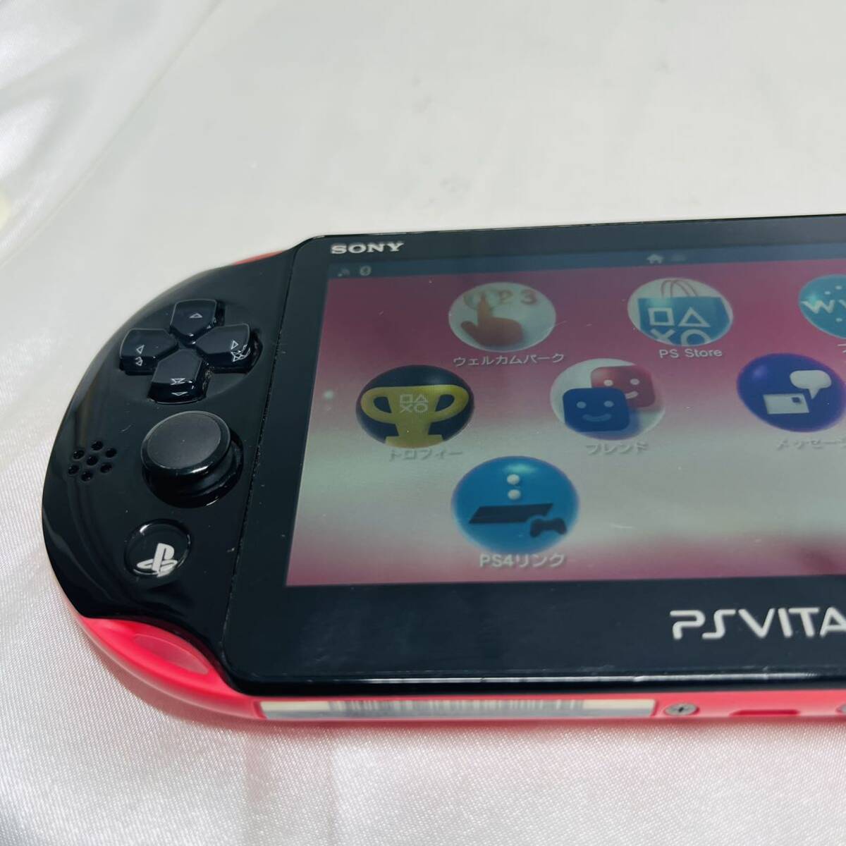 ★1円〜 FW3.70 動作確認済 SONY PS Vita PCH-2000 ZA15 Wi-Fiモデル 本体 ピンク ブラック Play Station PINK BLACK 送料520円の画像3