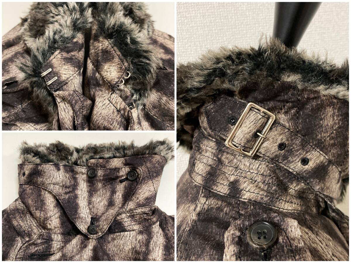  poncho AD2015 COMME des GARCONS fur switch Leopard pattern cape Comme des Garcons mantle jacket coat archive 4030233