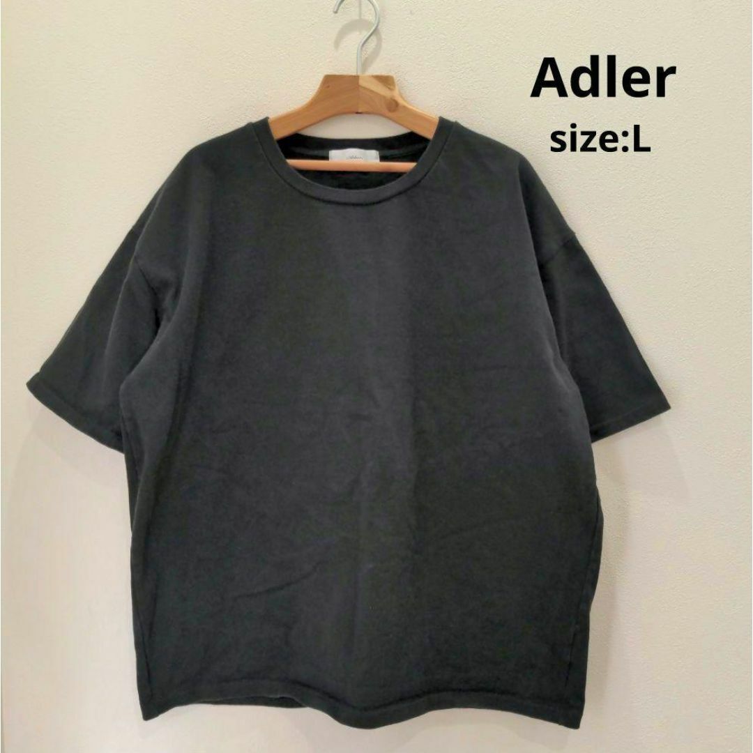 Adler アドラー Tシャツ ブラック L メンズ トップス 半袖 黒