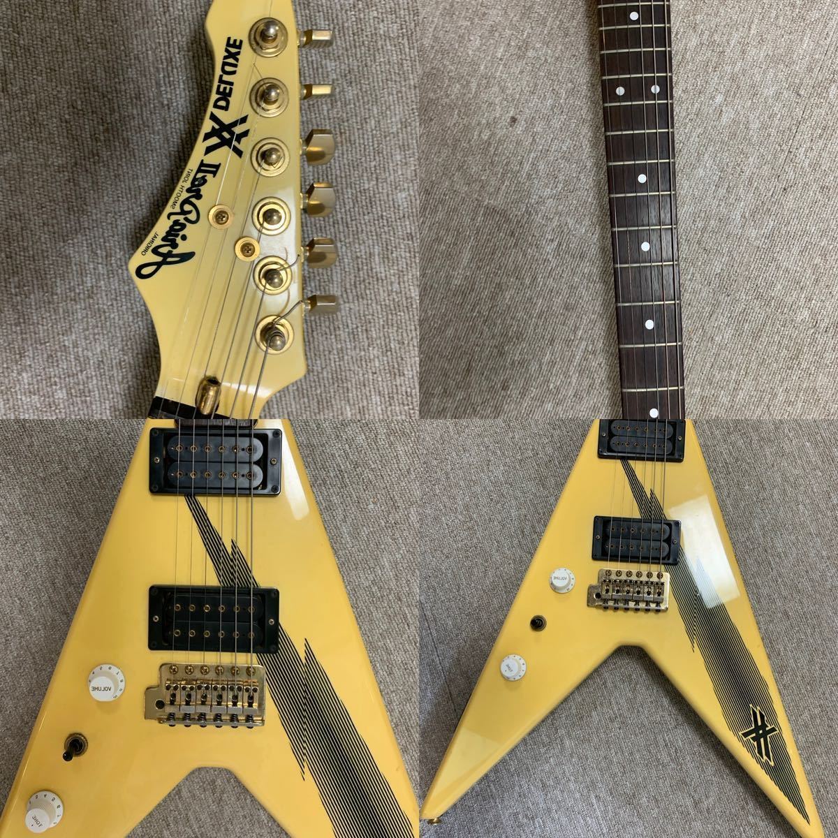 フライングV アリアプロⅡイングウェイモデル(Aria Pro II XX-DLX Yngwie Malmsteen80's FlyingV Model) 【1980年代当時オリジナル個体】_画像5