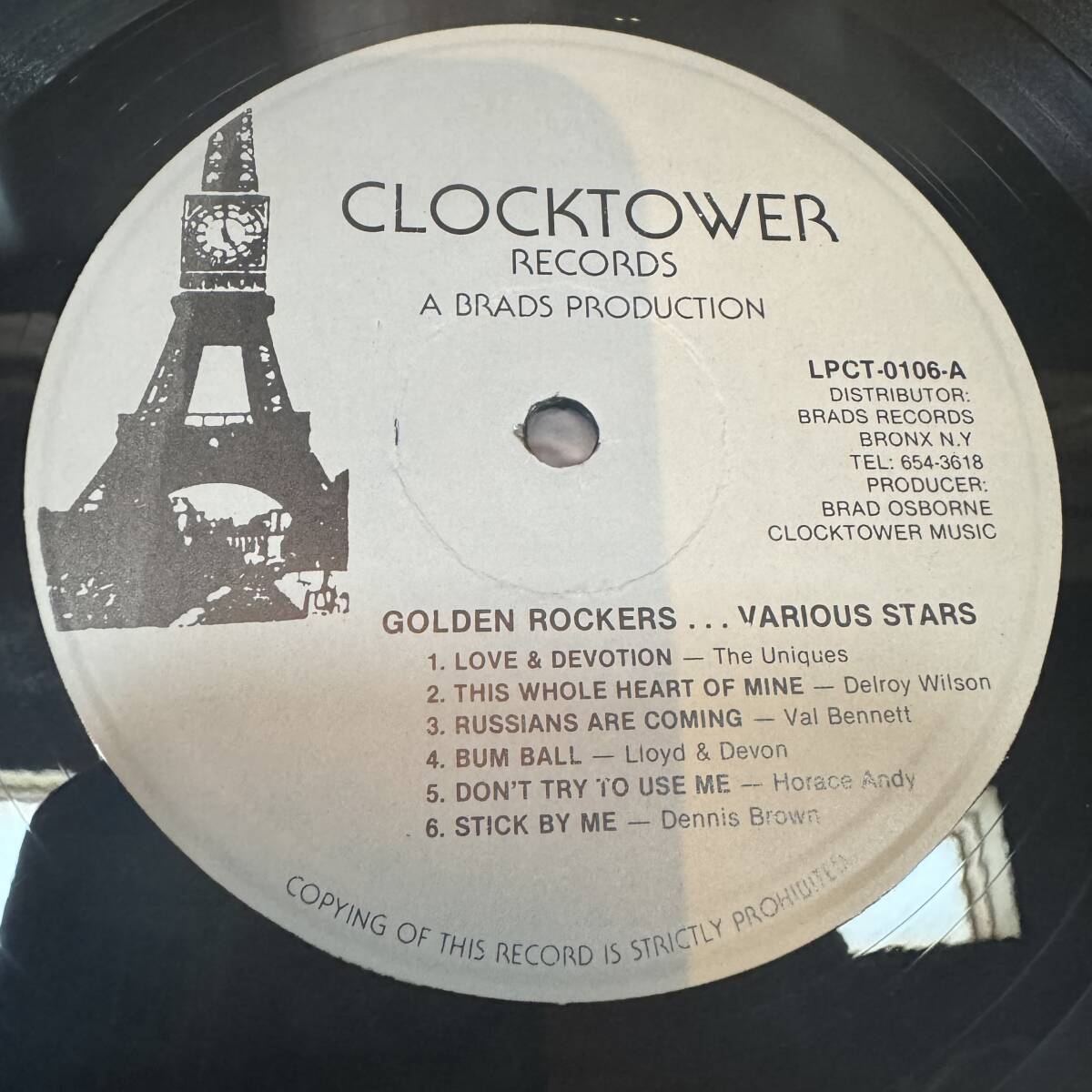 値下げ【レゲエLP】GOLDEN ROCKERS #VA #CLOCKTOWER_画像6