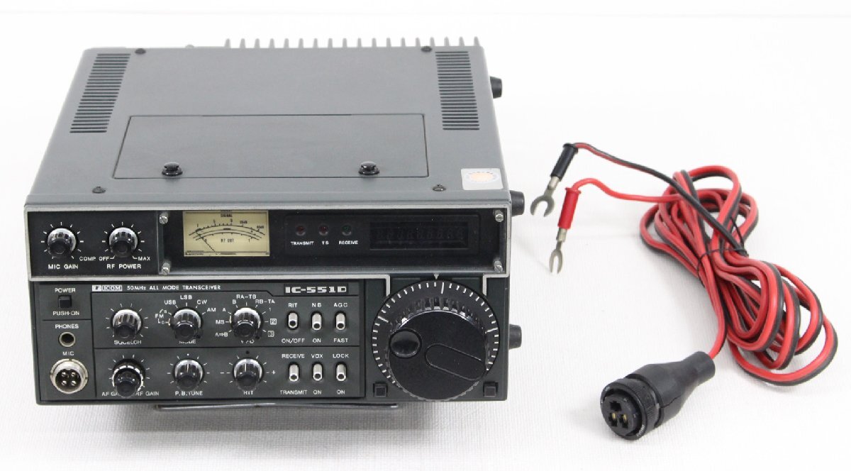 □現状品□ ICOM アイコム IC-551D 50MHz ALL MODE TRANSCEIVER 50MHz帯 オールモードアマチュア無線機 ※電源ON確認 (2761183)の画像9