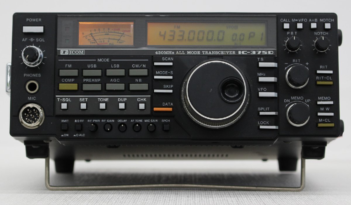 □現状品□ ICOM アイコム IC-375D 430MHz ALL MODE TRANSCEIVER 430MHz帯 オールモードアマチュア無線機 ※電源ON確認 (2761195)の画像2