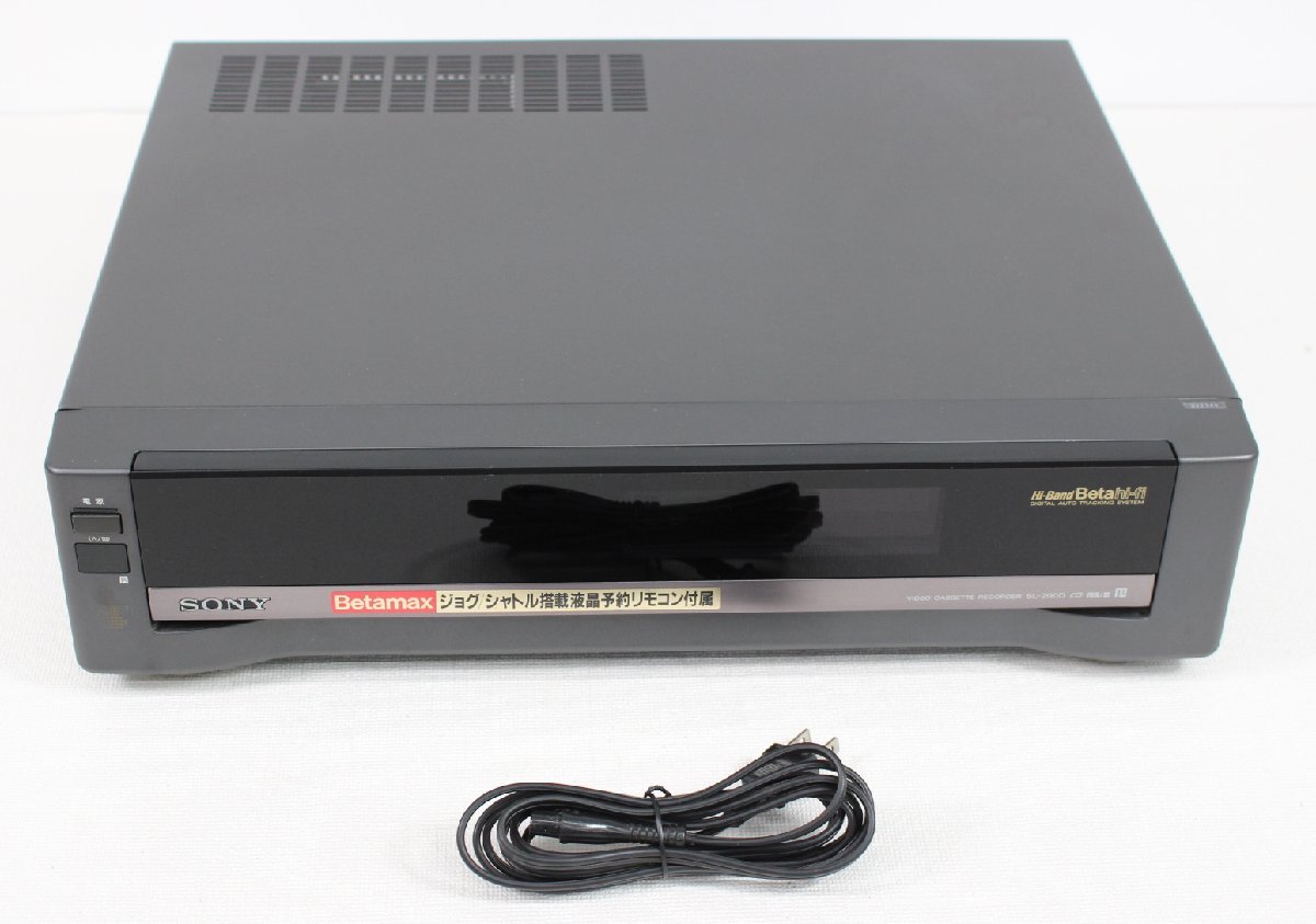 □現状品□ SONY SL-200D Betamax ビデオカセットレコーダー ハイバンド ベータ 1997年製 通電確認のみ　(2761193）　_画像3