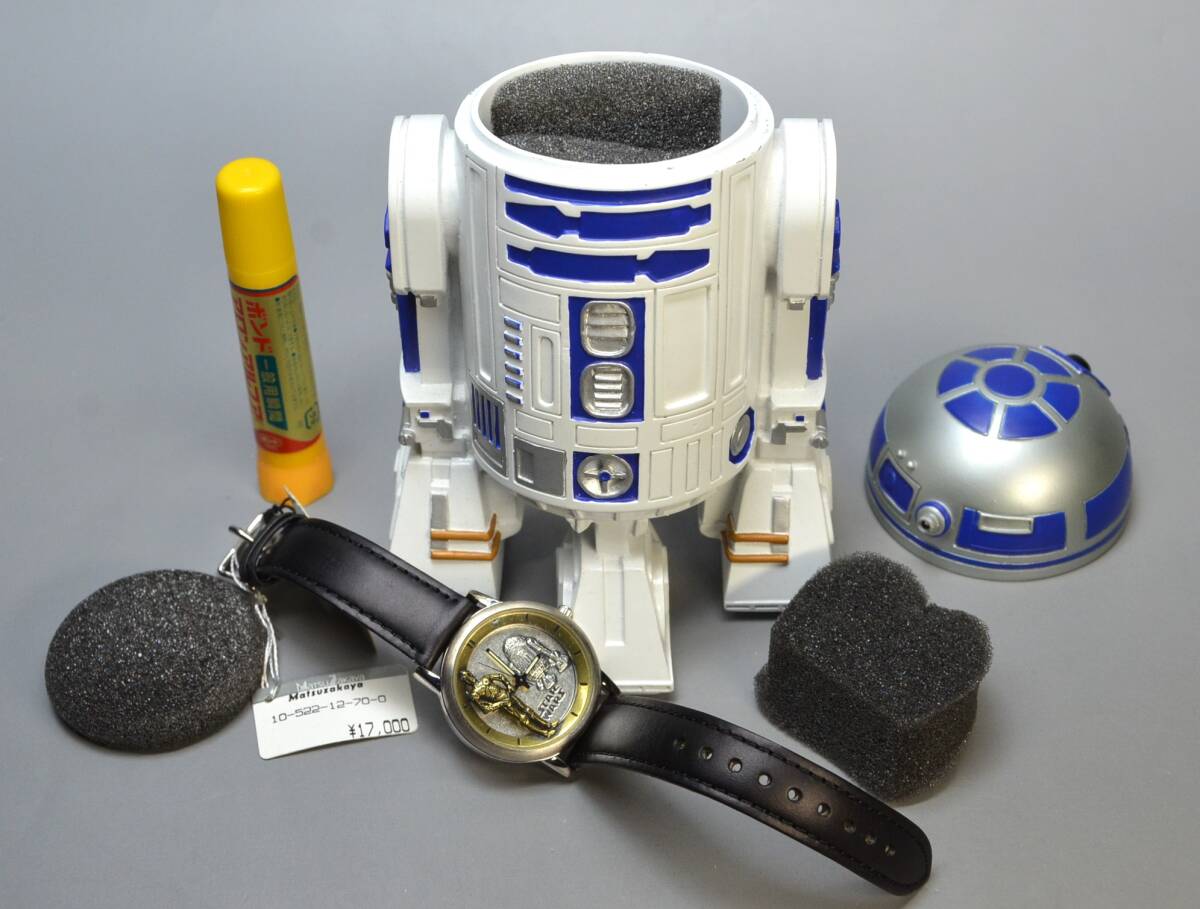 スターウオーズ DROIDS R2-D2 フォッシル腕時計 FOSSIL 30メートル防水 1998年 3000部限定 未使用 新品 元箱 保証書 美品 の画像2